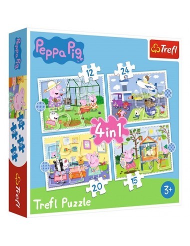 Trefl Puzzle 4 em 1 - Peppa Pig