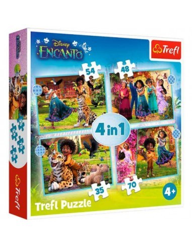 Trefl Puzzle 4 em 1 - Encanto