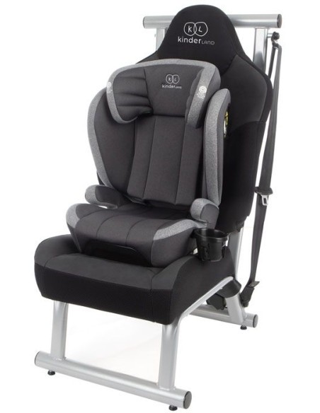 Cadeira Auto I-Size Kinderland 3Time, Black/Grey