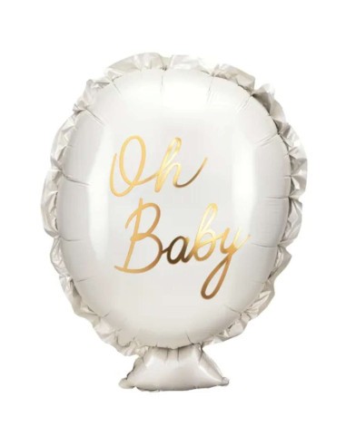 PartyDeco Foil Balloon Oh Baby