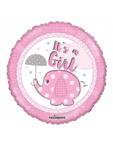 Balão Foil 18" It s A Girl Elefante