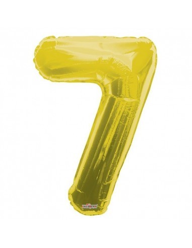 Balão Foil 34" - Ouro - Número 7