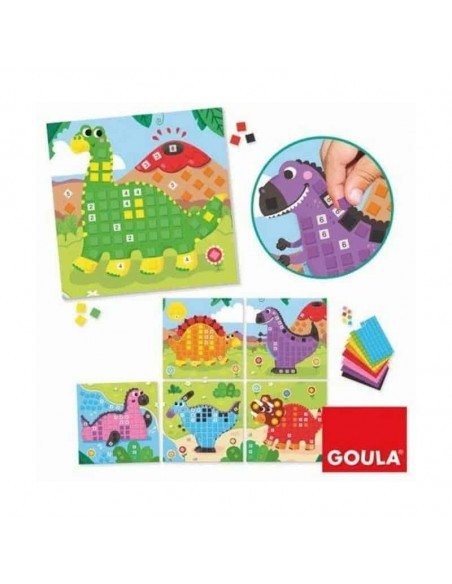 GOULA Jogo Educativo Dino Stickers Foam