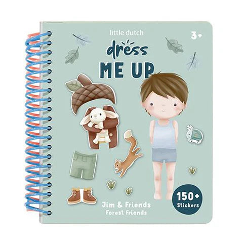 Little Dutch Livro Dress Up - Jim & Friends - Forest Friends