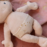 Boneca Rosa adormecida Little Dutch máscara olhos pelúcia macia 40cm presente original bebé menina