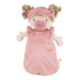Boneca Bebé Rosa 40cm Little Dutch saco dormir lua estrelas glow LD4679 +18 meses presente menina