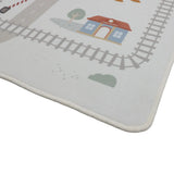 Detalhe estradas comboios água Tapete Little Dutch Essentials brinquedo educativo motricidade fina