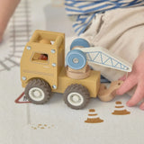 Tapete bege Pista Carros Little Dutch decoração tons neutros quarto criança sala brincar