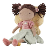 Detalhe rosto asas Boneca Fada Evi Little Dutch Fairy Garden pelúcia bordada qualidade