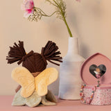 Vista lateral Boneca Fada Evi Little Dutch Fairy Garden 35cm pelúcia lavável máquina