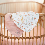 Little Dutch Conjunto de 2 Babetes Bandana Blooming Safari Rosa
