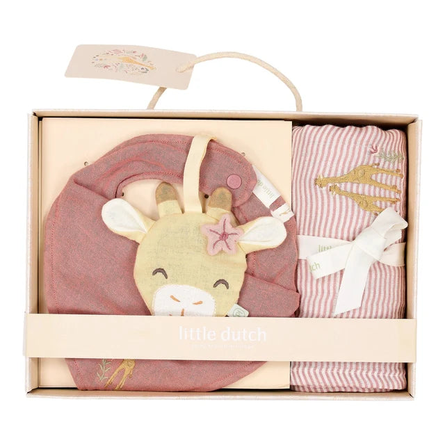 Little Dutch Caixa Presente Safari Friends Rosa