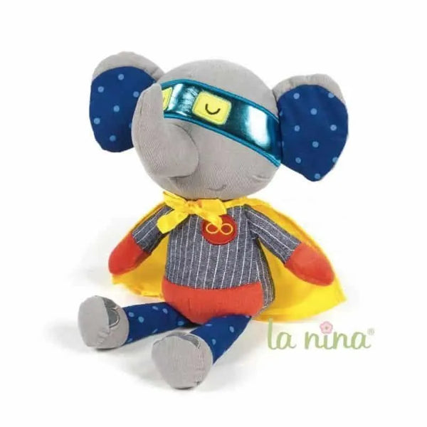 La Nina Peluche Super Herói Elefante