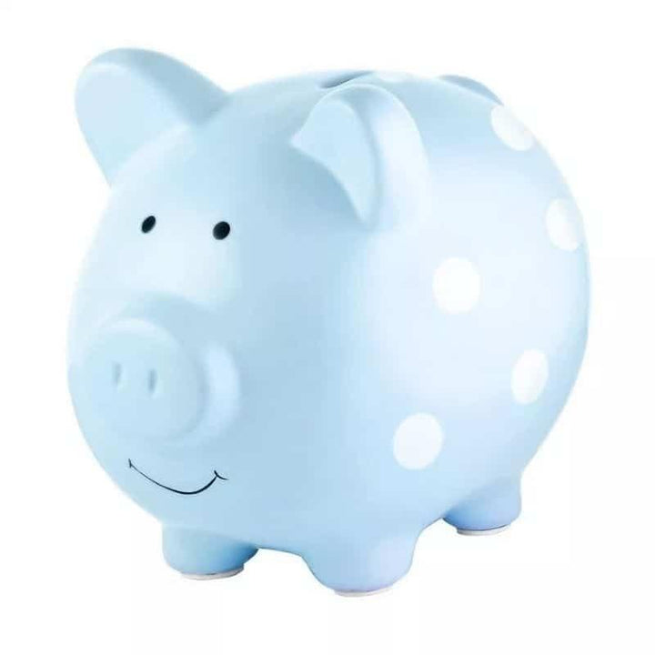 Toc Toys Porquinho Mealheiro Cerâmica Azul