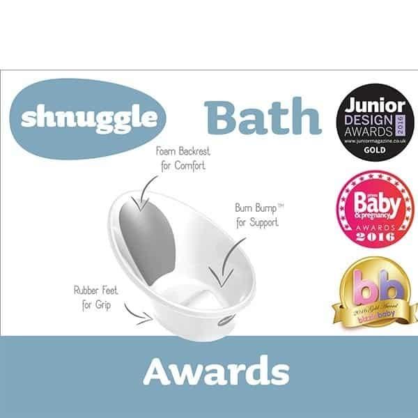 Shnuggle Banheira Verde Água Encosto Branco 4