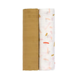Lässig Pack 2 Musselinas 120x120 cm Spicy Orange Lässig