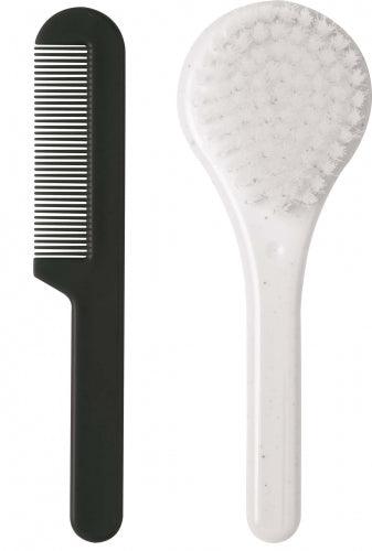 Conjunto de Escova e Pente Luma Branco Salpicado - Minicool