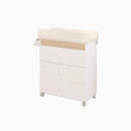 Trama Kit Cómoda-Banheira Ecoplus Branco Mate/Roble Trigo | Muda-Fraldas com Banheira Integrada