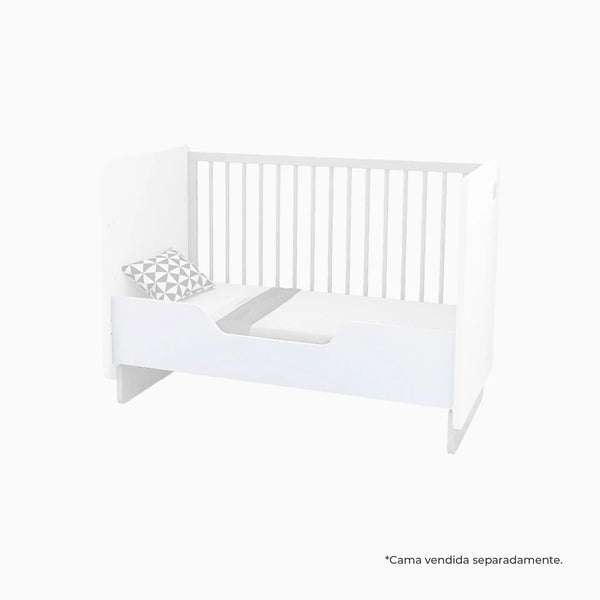 Trama Protetor Lateral Cama Baby e Holi | Branco Mate