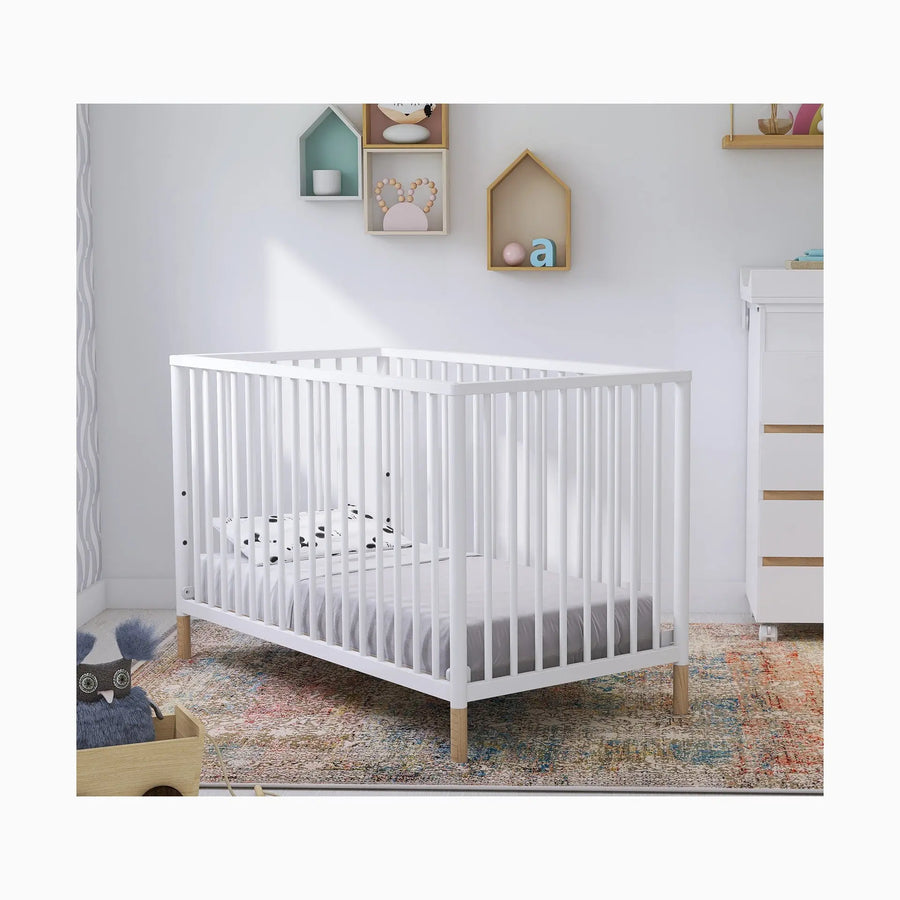 Trama Cama Aventura Branco Mate com pés Tola | Cama Evolutiva Montessori para Bebé 120x60