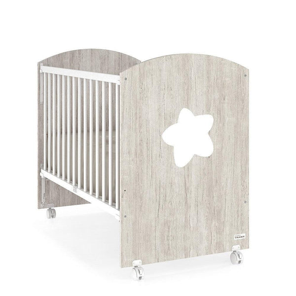 Cama de Grades CoSleep Trama Big Star Roble Castello/Branco Mate 120x60cm - Minicool