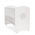 Cama de Grades CoSleep Trama Big Star – Branco Mate/Prata Mate (120x60 cm)