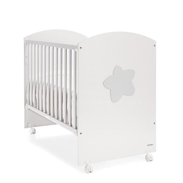 Cama de Grades CoSleep Trama Big Star Branco Mate/Prata Mate 120x60cm - Minicool