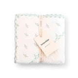 Bonjourbébé Toalha Banho 100x100 cm Spring Cottage Verde Bonjourbébé