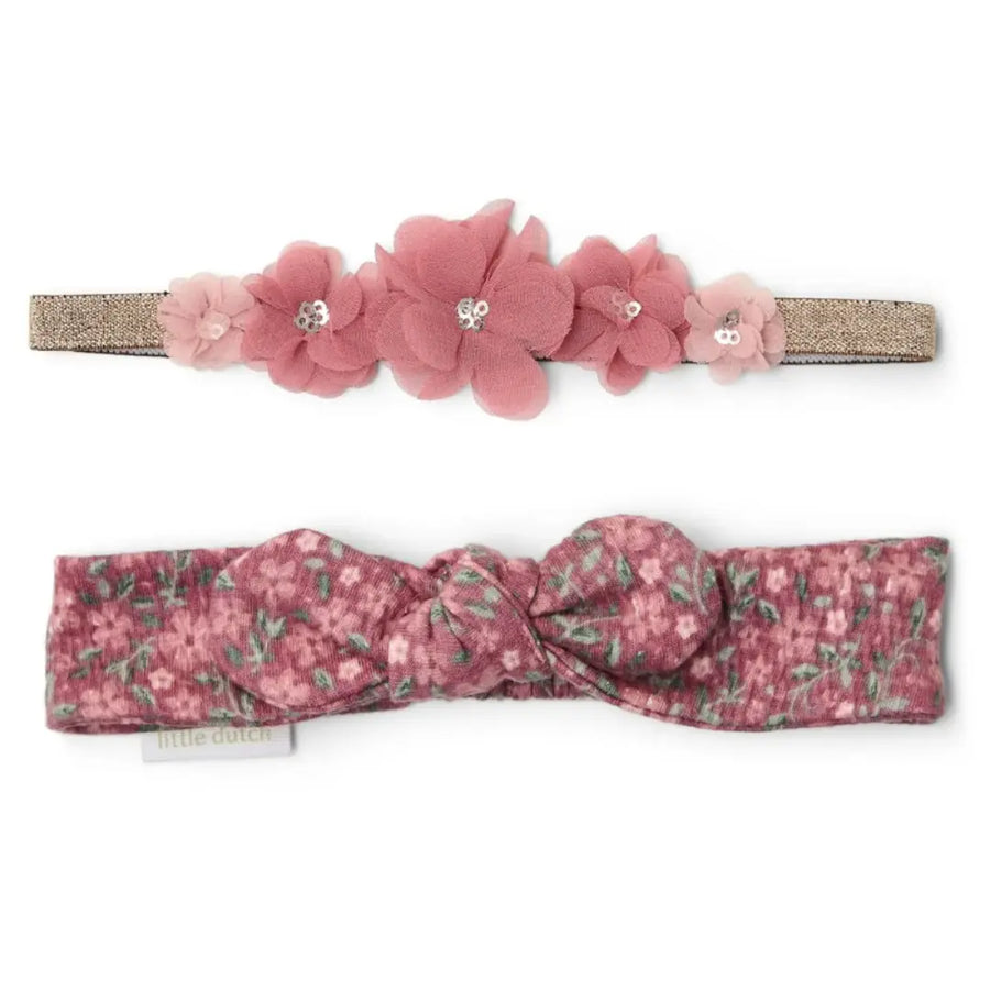 Little Dutch Conjunto 2 Bandas Cabelo Rouge Flor Little Dutch