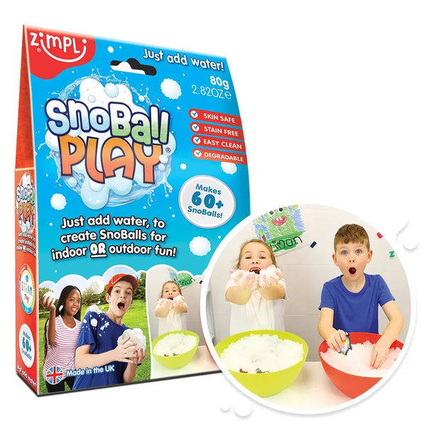 Zimpli Brincadeira Sensorial Faça Você Mesmo com Bolas de Neve