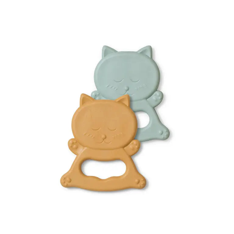 Saro Mordedores Gatos Mostarda/Verde Saro