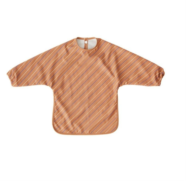 Babete com Mangas Oyoy Striped Caramel