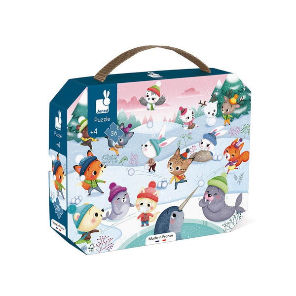 Puzzle Snow Party Janod - 36pcs