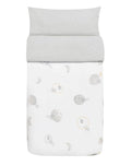 Colcha e Protector de Cama Baby Clic Nuit Branco 70x140cm