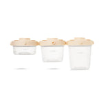 Saro Conjunto 3 Recipientes Alimentos Creme Saro