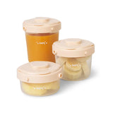 Saro Conjunto 3 Recipientes Alimentos Creme Saro