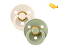 Pack 2 Chupetas Anatómicas BIBS Ivory/Sage - Tam.2 | 6+ meses