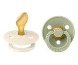 Pack 2 Chupetas Anatómicas BIBS Ivory/Sage - Tam.2 | 6+ meses Bibs