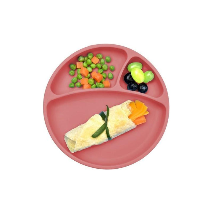 Prato de Silicone com Divisórias e Ventosa Minikoioi Velvet Rose - Minicool