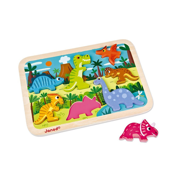 Chunky Puzzle Janod Dinossauros
