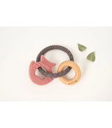 Mordedor de Madeira e Silicone Olmitos Fish Pink Olmitos