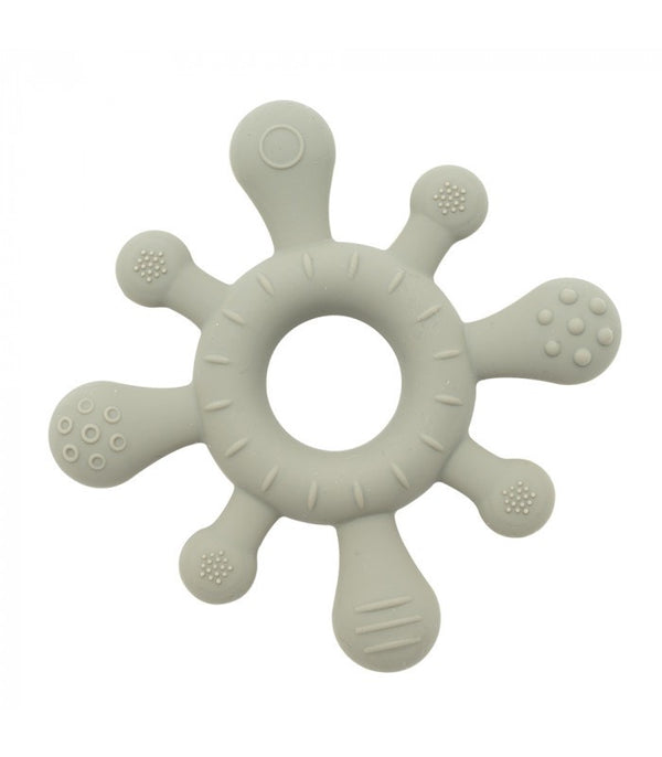Mordedor Sensorial de Silicone Olmitos Cinza