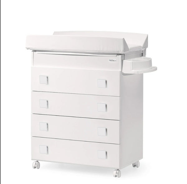 Cómoda Banheira de Bebé & Muda Fraldas Branco Trama Ecoline