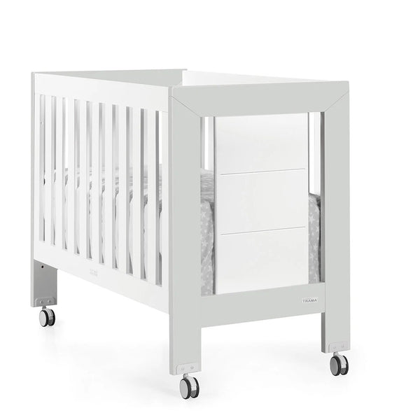 Cama de Grades CoSleep Trama Advance Branco Mate/Prata Mate 120x60cm