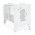 Cama CoSleep Trama Sleepy Bear | Branco Mate / Prata Mate