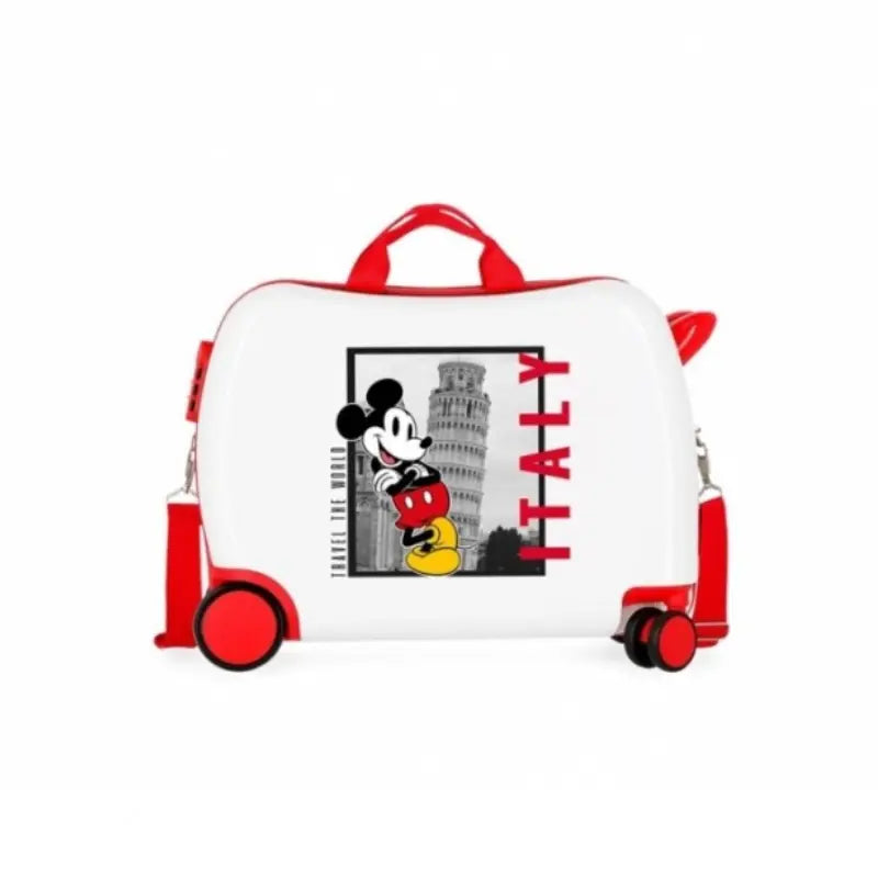Mala de Viagem Trolley Infantil Mickey Italia 4 Rodas Joumma Bags