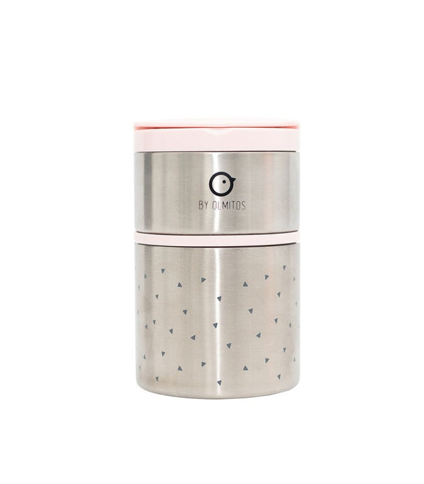 Termo para Sólidos Olmitos Triângulos Rosa 250+570ml