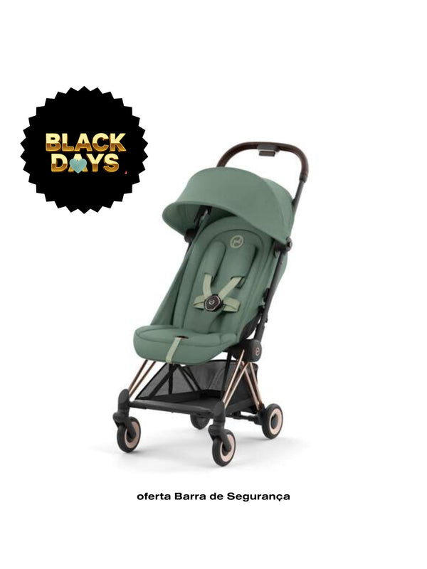 Carrinho de Bebé  Cybex Coya Rosegold  Leaf Green dark green