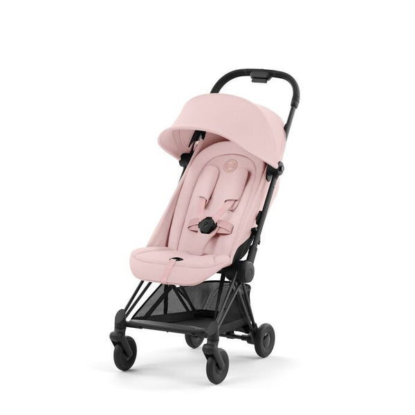 Carrinho Cybex Coya Matt Black Peach Pink light pink
