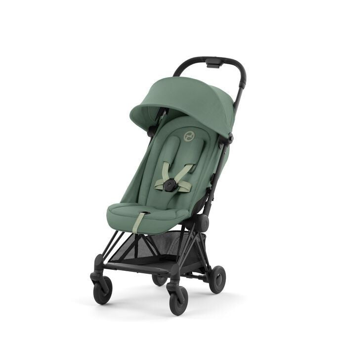 Carrinho Cybex Coya Matt Black Leaf Green dark green